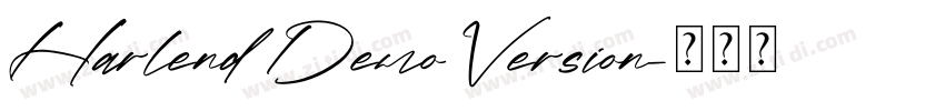 Harlend Demo Version字体转换